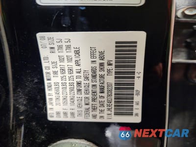 Zdjęcie 13 z 13 samochodu: 2008 HONDA CR-V LX VIN:JHLRE48378C082207 - miniatura