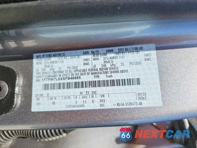 Zdjęcie 12 z 12 samochodu: 2025 FORD F150 PLATINUM VIN:1FTFW7L8XSFB48885 - miniatura