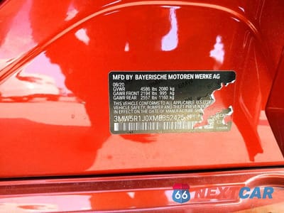 Zdjęcie 12 z 12 samochodu: 2021 BMW 330I VIN:3MW5R1J0XM8B52425 - miniatura