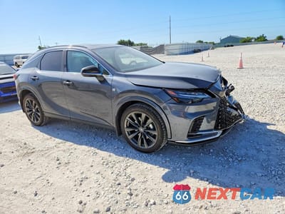 Czwarte zdjęcie samochodu z boku: 2026 LEXUS RX 350 F SPORT DESIGN VIN:2T2BAMCA0TC127077 - miniatura