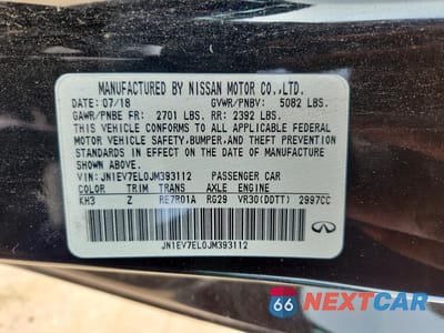 Zdjęcie 13 z 13 samochodu: 2018 INFINITI Q60 3.0T SPORT VIN:JN1EV7EL0JM393112 - miniatura