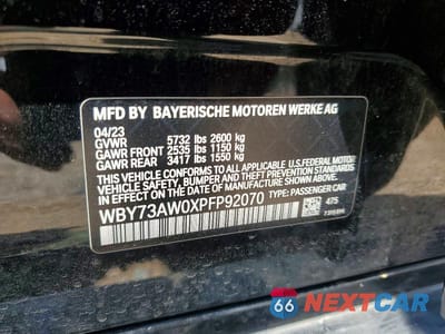 Zdjęcie 13 z 13 samochodu: 2023 BMW I4 EDRIVE 40 VIN:WBY73AW0XPFP92070 - miniatura