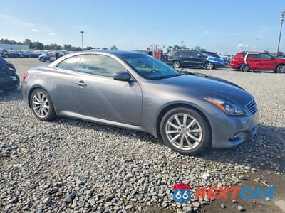 Czwarte zdjęcie samochodu z boku: 2014 INFINITI Q60 CONVERTIBLE BASE VIN:JN1CV6FE2EM901278 - miniatura
