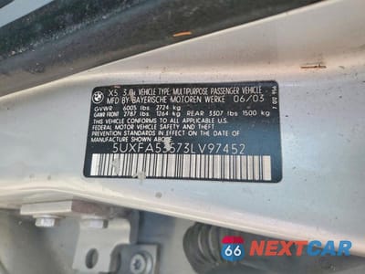 Zdjęcie 13 z 13 samochodu: 2003 BMW X5 3.0I VIN:5UXFA53573LV97452 - miniatura