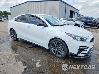 Czwarte zdjęcie samochodu z boku: 2021 KIA FORTE GT LINE VIN:3KPF34AD4ME303662 - miniatura