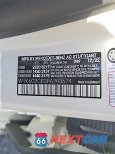Zdjęcie 12 z 12 samochodu: 2023 MERCEDES-BENZ S 580 4MATIC VIN:W1K6G7GB3PA203674 - miniatura