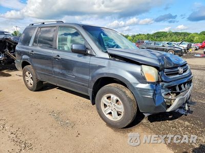 Czwarte zdjęcie samochodu z boku: 2005 HONDA PILOT EXL VIN:2HKYF18545H542896 - miniatura