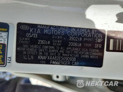 Zdjęcie 13 z 13 samochodu: 2014 KIA FORTE EX VIN:KNAFX4A82E5090938 - miniatura
