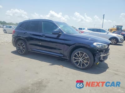 Czwarte zdjęcie samochodu z boku: 2021 BMW X3 SDRIVE30I VIN:5UXTY3C06M9E04409 - miniatura