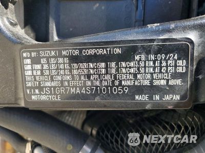 Zdjęcie 9 z 9 samochodu: 2025 SUZUKI GSX-R750 VIN:JS1GR7MA4S7101059 - miniatura