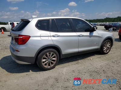 Trzecie zdjęcie samochodu z tyłu: 2013 BMW X3 XDRIVE28I VIN:5UXWX9C59D0D03724 - miniatura