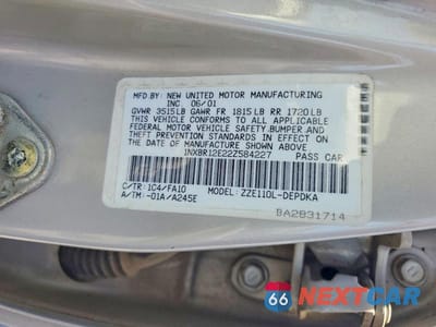 Zdjęcie 12 z 12 samochodu: 2002 TOYOTA COROLLA LE VIN:1NXBR12E22Z584227 - miniatura
