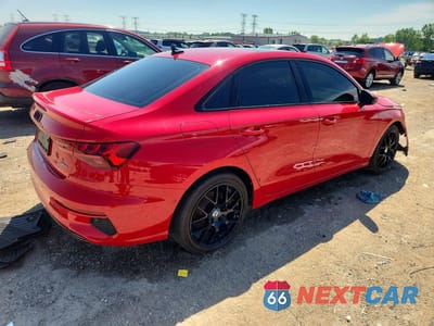 Trzecie zdjęcie samochodu z tyłu: 2022 AUDI A3 PREMIUM PLUS VIN:WAUHUDGY8NA012566 - miniatura