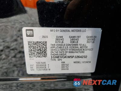Zdjęcie 13 z 13 samochodu: 2023 CHEVROLET TRAVERSE VIN:1GNEVGKW5PJ264232 - miniatura