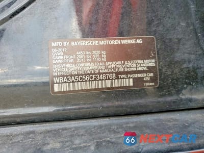 Zdjęcie 12 z 12 samochodu: 2012 BMW 328 I VIN:WBA3A5C56CF348768 - miniatura