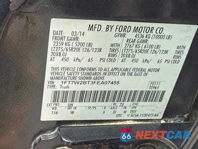 Zdjęcie 10 z 10 samochodu: 2015 FORD F250 SUPER DUTY VIN:1FT7W2BT3FEA07455 - miniatura