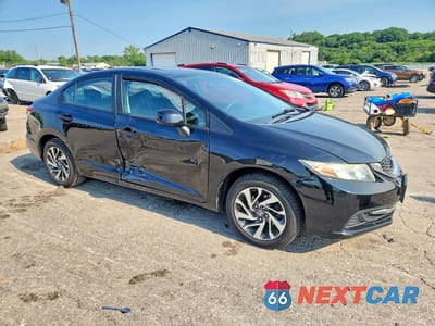 Czwarte zdjęcie samochodu z boku: 2013 HONDA CIVIC EX VIN:19XFB2F86DE210581 - miniatura