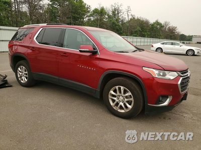 Czwarte zdjęcie samochodu z boku: 2018 CHEVROLET TRAVERSE LT VIN:1GNEVGKW5JJ211389 - miniatura