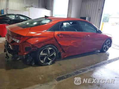 Trzecie zdjęcie samochodu z tyłu: 2022 HYUNDAI ELANTRA LIMITED VIN:KMHLP4AG0NU333418 - miniatura