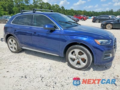Czwarte zdjęcie samochodu z boku: 2021 AUDI Q5 PREMIUM PLUS VIN:WA1BAAFY8M2059200 - miniatura