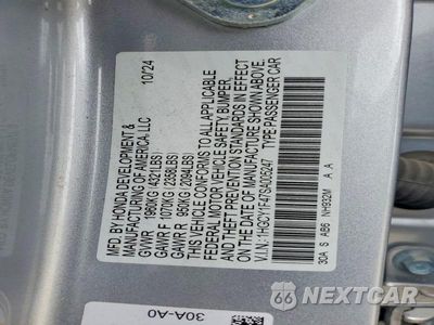 Zdjęcie 14 z 14 samochodu: 2025 HONDA ACCORD SE VIN:1HGCY1F47SA005247 - miniatura