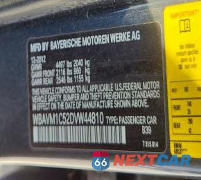 Zdjęcie 12 z 12 samochodu: 2013 BMW X1 SDRIVE28I VIN:WBAVM1C52DVW44810 - miniatura