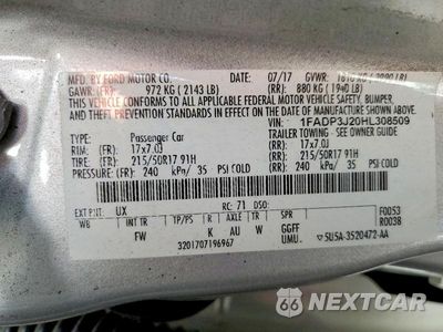 Zdjęcie 12 z 12 samochodu: 2017 FORD FOCUS TITANIUM VIN:1FADP3J20HL308509 - miniatura
