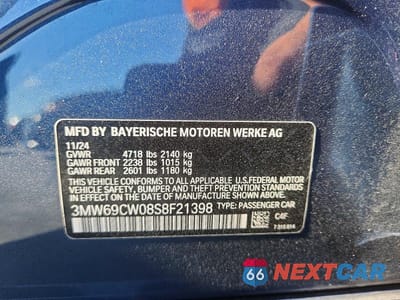 Zdjęcie 12 z 12 samochodu: 2025 BMW 330I VIN:3MW69CW08S8F21398 - miniatura