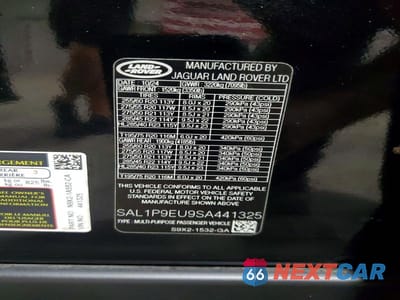 Zdjęcie 14 z 14 samochodu: 2025 LAND ROVER RANGE ROVER SPORT SE VIN:SAL1P9EU9SA441325 - miniatura