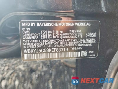 Zdjęcie 12 z 12 samochodu: 2019 BMW X2 XDRIVE28I VIN:WBXYJ5C58KEF83319 - miniatura