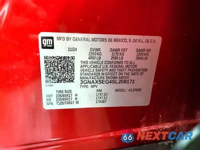 Zdjęcie 12 z 12 samochodu: 2025 CHEVROLET EQUINOX ACTIV VIN:3GNAXSEG4SL208171 - miniatura