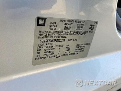 Zdjęcie 13 z 13 samochodu: 2015 CHEVROLET SUBURBAN K1500 LTZ VIN:1GNSKKKC9FR623201 - miniatura