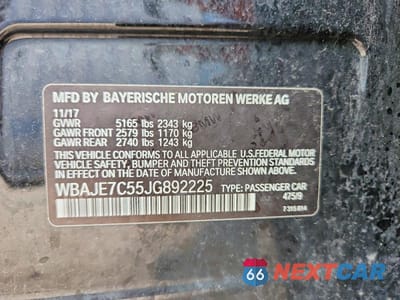 Zdjęcie 12 z 12 samochodu: 2018 BMW 540 XI VIN:WBAJE7C55JG892225 - miniatura
