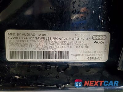 Zdjęcie 12 z 12 samochodu: 2010 AUDI A4 PREMIUM VIN:WAUBFAFL8AN040763 - miniatura