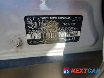 Zdjęcie 13 z 13 samochodu: 2024 MITSUBISHI OUTLANDER SE VIN:JA4J3VA85RZ088060 - miniatura