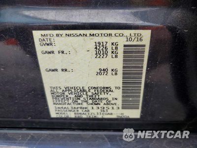 Zdjęcie 12 z 12 samochodu: 2017 NISSAN ALTIMA 2.5 SV VIN:1N4AL3AP8HC139513 - miniatura