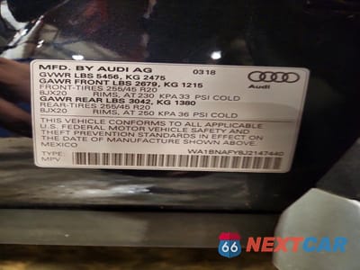 Zdjęcie 13 z 13 samochodu: 2018 AUDI Q5 PREMIUM PLUS VIN:WA1BNAFY8J2147440 - miniatura
