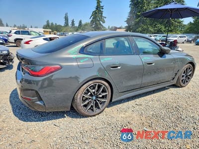 Trzecie zdjęcie samochodu z tyłu: 2024 BMW I4 XDRIVE 40 VIN:WBY83FB04RFS13651 - miniatura