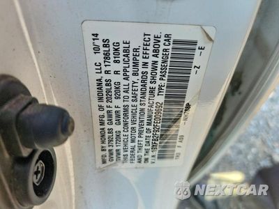 Zdjęcie 12 z 12 samochodu: 2015 HONDA CIVIC EXL VIN:19XFB2F92FE009692 - miniatura