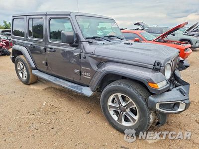 Czwarte zdjęcie samochodu z boku: 2018 JEEP WRANGLER UNLIMITED SAHARA VIN:1C4HJXEN6JW225955 - miniatura