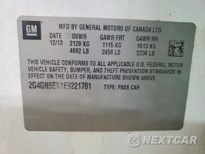 Zdjęcie 12 z 12 samochodu: 2014 BUICK REGAL T-TYPE VIN:2G4GN5EX1E9221781 - miniatura