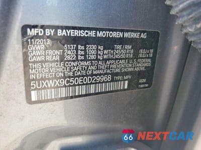 Zdjęcie 13 z 13 samochodu: 2014 BMW X3 XDRIVE28I VIN:5UXWX9C50E0D29968 - miniatura
