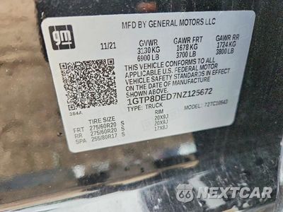 Zdjęcie 12 z 12 samochodu: 2022 GMC SIERRA LIMITED C1500 SLT VIN:1GTP8DED7NZ125672 - miniatura