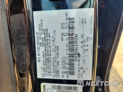 Zdjęcie 12 z 12 samochodu: 2020 FORD FUSION SEL VIN:3FA6P0CD6LR145784 - miniatura