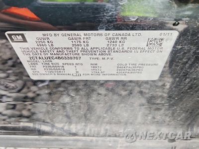 Zdjęcie 13 z 13 samochodu: 2011 GMC TERRAIN SLT VIN:2CTALUEC4B6339767 - miniatura