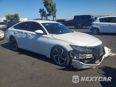 Czwarte zdjęcie samochodu z boku: 2019 HONDA ACCORD SPORT VIN:1HGCV1F38KA142648 - miniatura