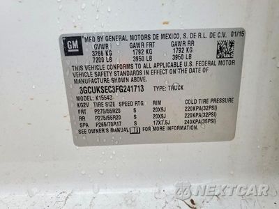 Zdjęcie 13 z 13 samochodu: 2015 CHEVROLET SILVERADO K1500 LTZ VIN:3GCUKSEC3FG241713 - miniatura