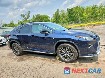 Czwarte zdjęcie samochodu z boku: 2018 LEXUS RX 450H F SPORT VIN:2T2BGMCA1JC022737 - miniatura