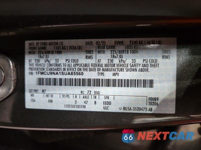 Zdjęcie 13 z 13 samochodu: 2025 FORD ESCAPE ST LINE SELECT VIN:1FMCU9NA1SUA85560 - miniatura