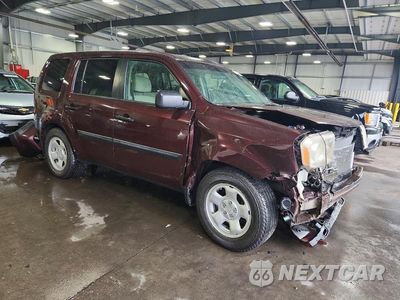 Czwarte zdjęcie samochodu z boku: 2011 HONDA PILOT LX VIN:5FNYF4H24BB060284 - miniatura